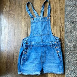 Madewell Denim Overall Shorts M